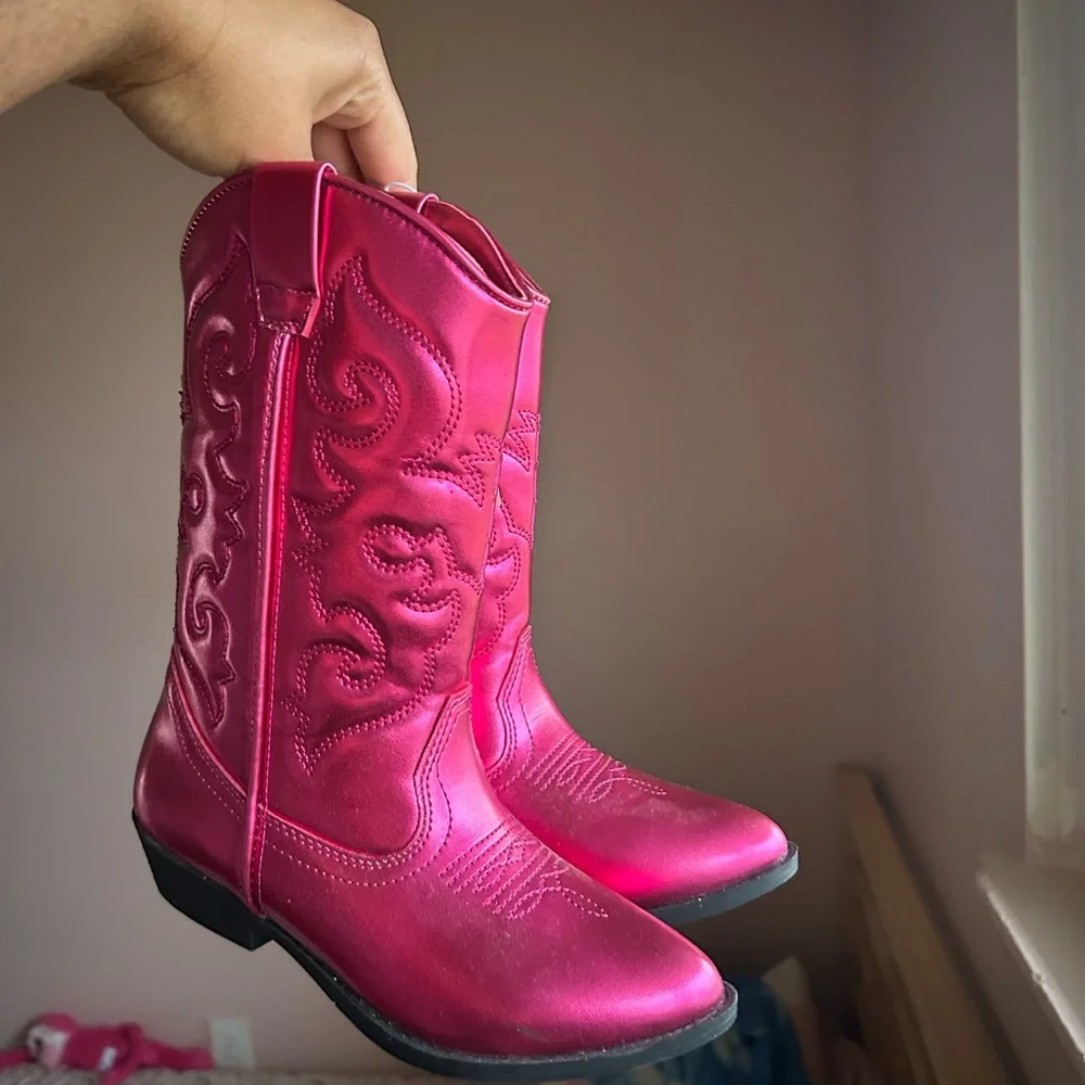Tucker + Tate Hot Pink Girls' Western Cowboy Boots